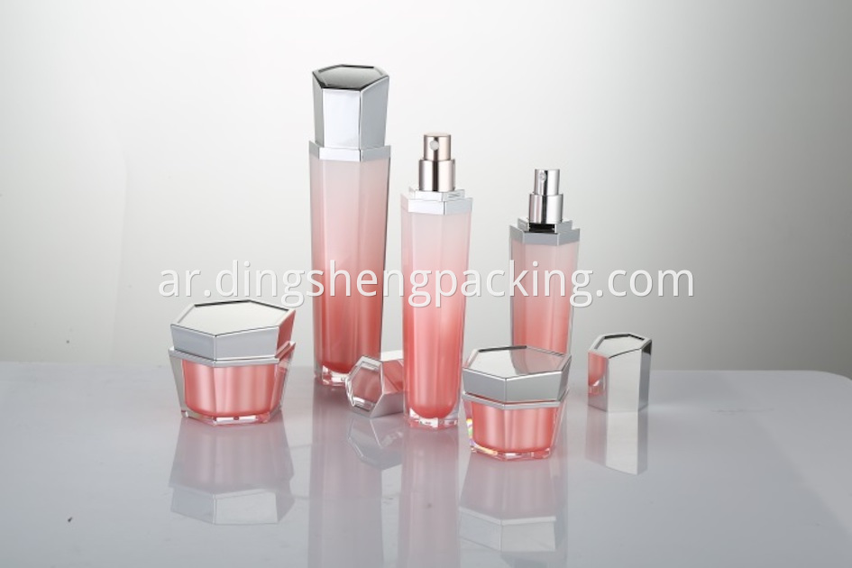 Customized Hexagon Acrylic Cosmetic Bottle